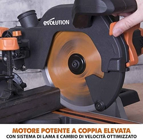 Evolution R210SMS PLUS 1500 W 210 mm kampinis pjūklas