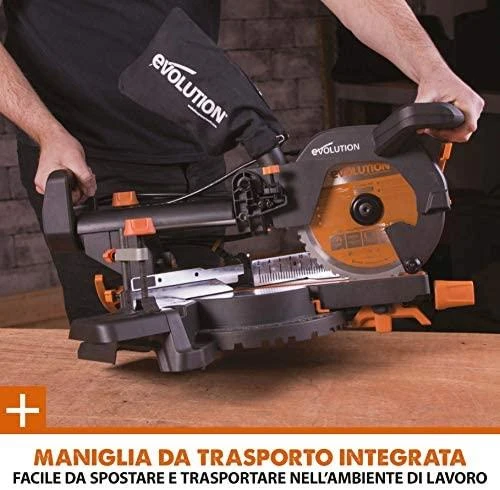 Evolution R210SMS PLUS 1500 W 210 mm kampinis pjūklas
