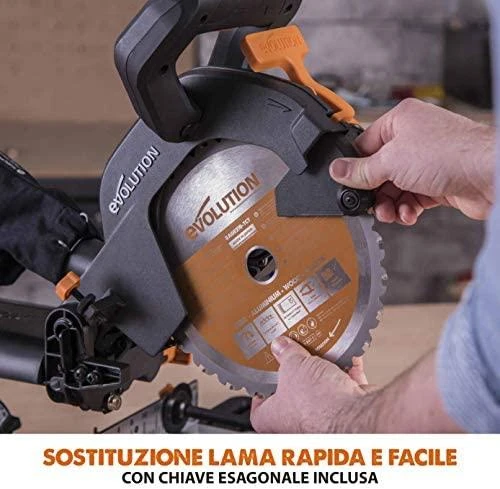 Evolution R210SMS PLUS 1500 W 210 mm kampinis pjūklas