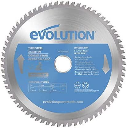 Evolution TCT plonojo plieno pjovimo 210mm / 68z įstrižinių pjūklų