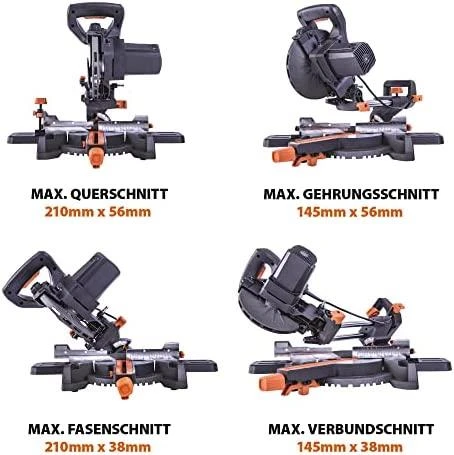 1200W 185mm Evolution R185SMS Plus pjūklas