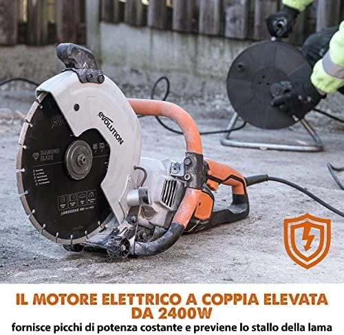 Betono pjaustyklė Evolution R300DCT; 300 mm; 2400 W