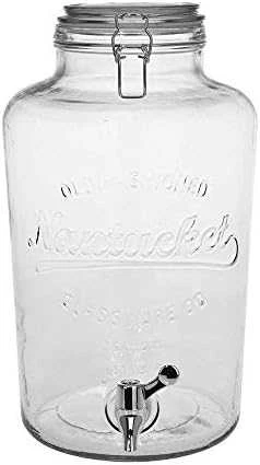 Excellent Houseware Stiklainis su kraneliu stiklinis 8 l