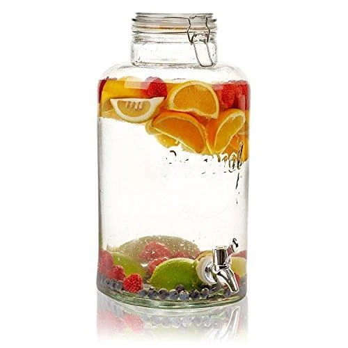 Excellent Houseware Stiklainis su kraneliu stiklinis 8 l