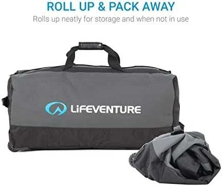 Krepšys Lifeventure Expedition Duffle Wheels 120L - Juoda