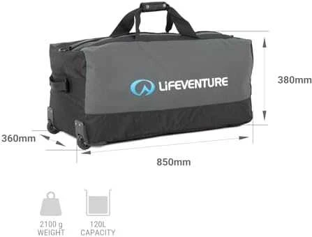 Krepšys Lifeventure Expedition Duffle Wheels 120L - Juoda