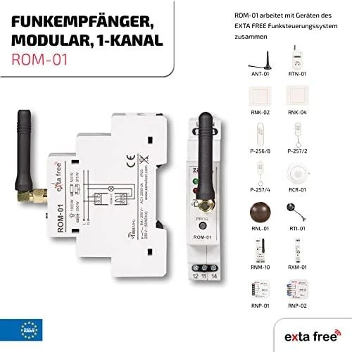 Zamel 1 kanalo modulinis radijo imtuvas - ROM-01
