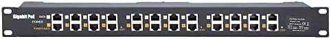 EXTRALINK 12 Port Passive arba 802.3af/at PoE Injector 1 GbE 18v ~ 57v DC Rack 19"