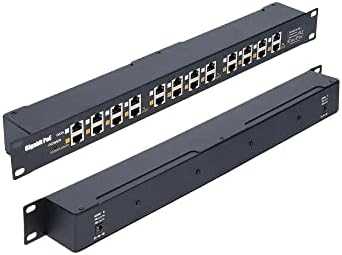 EXTRALINK 12 Port Passive arba 802.3af/at PoE Injector 1 GbE 18v ~ 57v DC Rack 19"