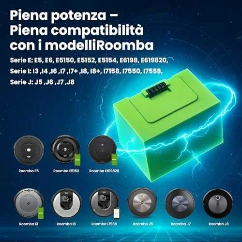 Extralink Roomba | Baterija, dulkių siurblio baterija | E5 E6 I7 14.4V 2600mAh