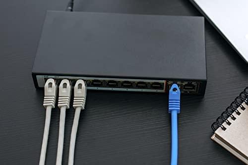 Šakotuvas EXTRALINK PERSES 8 prievadų GbE nevaldomas 802.3af/at PoE jungiklis + 2x SFP Up-Link