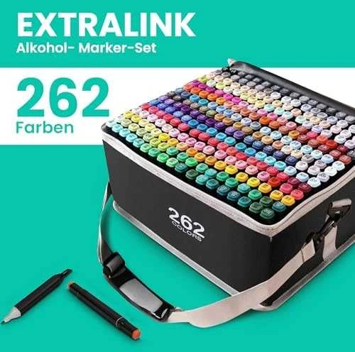 Extralink | Rinkinys alkoholio žymekliai | flomasteriai, žymekliai, flomasteriai, 262 vnt.