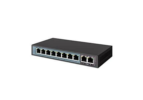 Šakotuvas EXTRALINK CERES 8 prievadų FastEthernet nevaldomas 96 W PoE jungiklis + 2x FE Up-Link