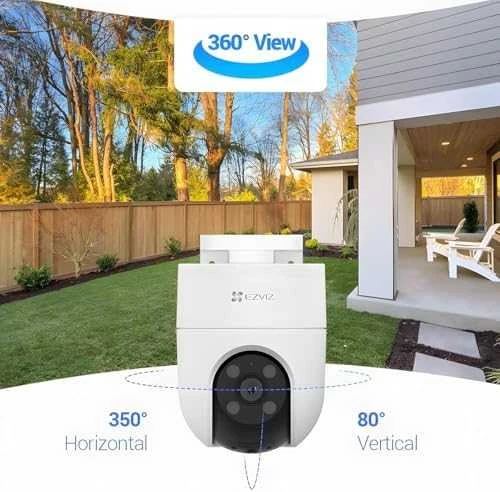 Valdoma 4G IP kamera su SIM jungtimi EZVIZ CS-H8C 4G LTE, 3Mpix, PIR, MicroSD jungtis, Ezviz app