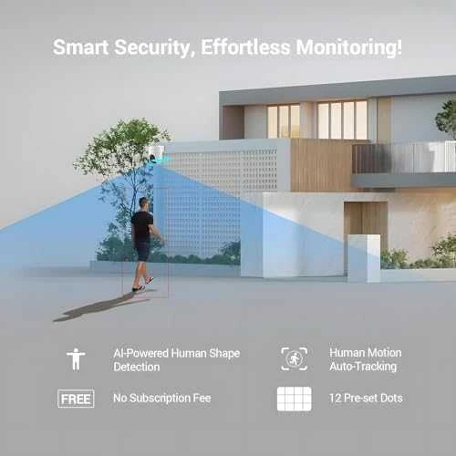 Valdoma 4G IP kamera su SIM jungtimi EZVIZ CS-H8C 4G LTE, 3Mpix, PIR, MicroSD jungtis, Ezviz app