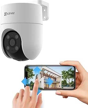 Belaidė Wi-Fi kamera H8C, 1080p, DOME PT, F4 mm, valdoma, IP65, EZVIZ