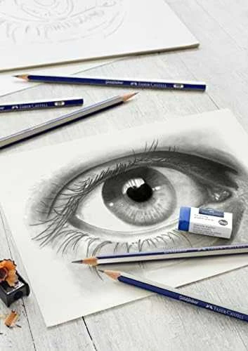 Pieštukų rinkinys Faber-Castell Goldfaber 1221, be trintuko, padrožti, 6vnt.