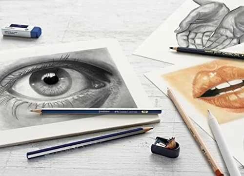 Pieštukų rinkinys Faber-Castell Goldfaber 1221, be trintuko, padrožti, 6vnt.