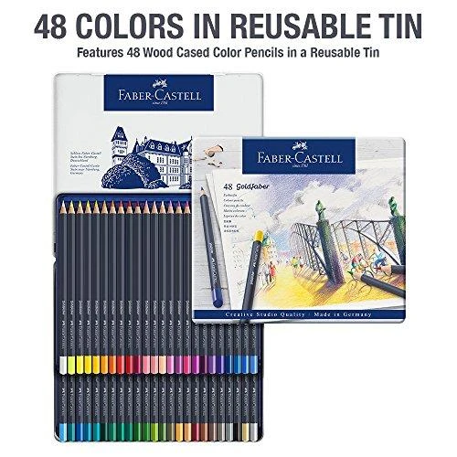 Spalvoti pieštukai Faber-Castell Goldfaber Creative Studio, 48 spalvos