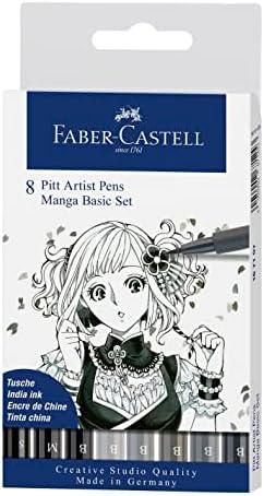 Faber-castell Pitt Artist Pen Manga rinkinys, 8 vnt.