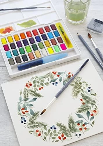 Akvareliniai dažai Faber-Castell Creative Studio, 36 spalvų