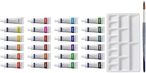 Akvarelė Faber-Castell tūbelėse, 24 spalvų, 9ml