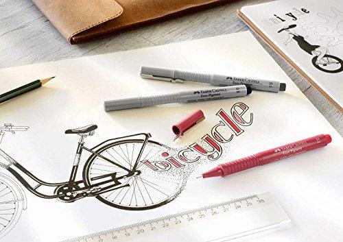 Grafinis rašiklis Faber-Castell Ecco Pigment, 0.2mm, juodos spalvos