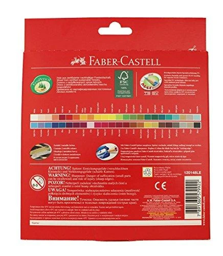 Spalvoti pieštukai Faber-Castell Castle, 48 spalvų