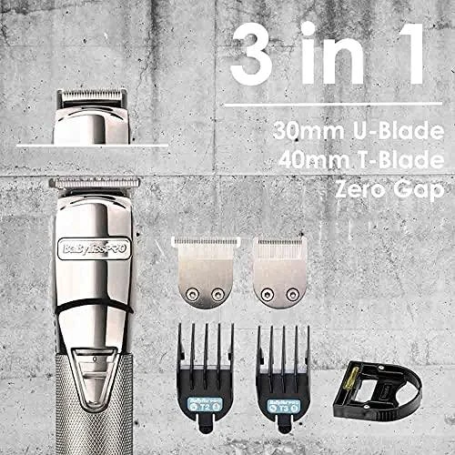 Įkraunama plaukų kirpimo-kantavimo mašinėlė - trimeris BaByliss PRO EDM Technology Metal Trimmer FX7880E