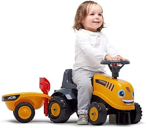 Falk Traktorius JCB Su Priekaba Oranžinis