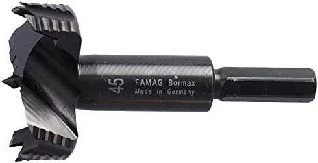Grąžtas Famag Forstnerborsæt BORMAX 2.0 WS 15-dele. Ø 10, 12, 15, 16, 18, 20, 22, 25, 26, 28, 30, 35, 40, 45, 50 mm