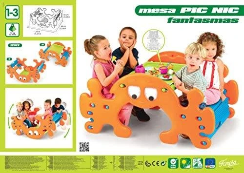FEBER 2in1 didelis pikniko staliukas sūpynės Ghost
