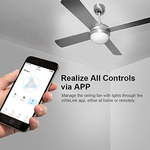 SONOFF iFan04-H Wifi ventiliatoriaus ir šviestuvo reguliatorius