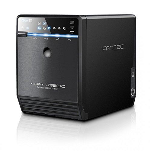 Kietasis diskas FANTEC QB-35US3-6G juodas 4x3,5 SATA HDD USB3.0 eSATA