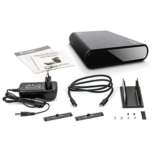 Fantec DB-ALU31 juodas 3,5 SATA USB 3.1 Typ-C