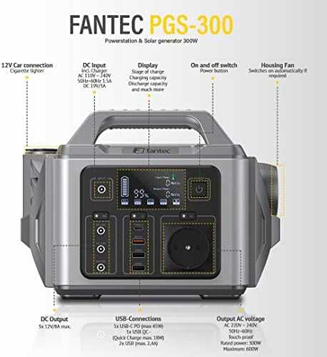 Fantec Stacje zasilania PGS-300 296 Wh