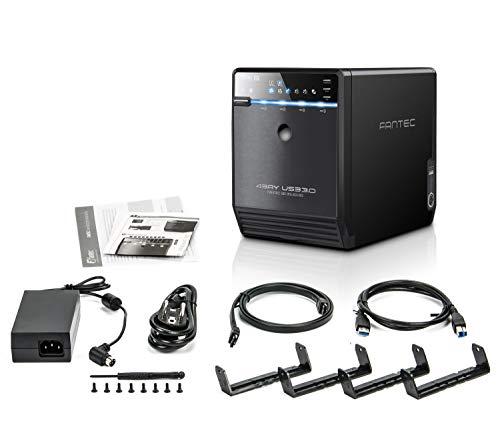 Kietasis diskas FANTEC QB-35US3-6G juodas 4x3,5 SATA HDD USB3.0 eSATA