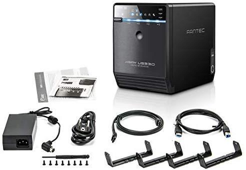 Kietasis diskas FANTEC QB-35US3-6G juodas 4x3,5 SATA HDD USB3.0 eSATA