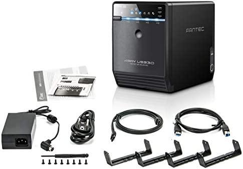 Kietasis diskas FANTEC QB-35US3-6G juodas 4x3,5 SATA HDD USB3.0 eSATA