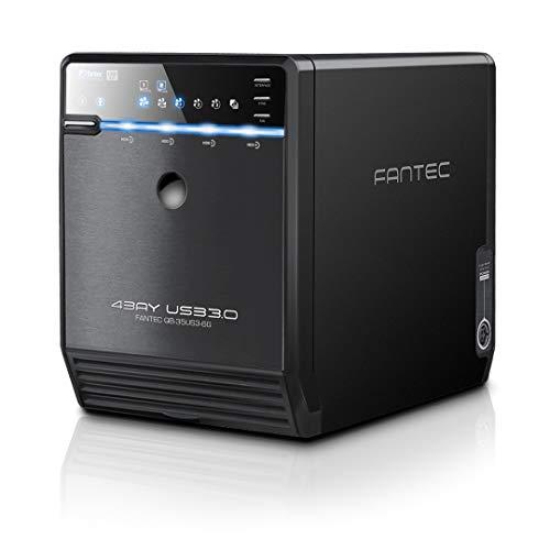 Kietasis diskas FANTEC QB-35US3-6G juodas 4x3,5 SATA HDD USB3.0 eSATA