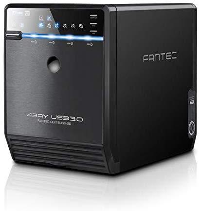 Kietasis diskas FANTEC QB-35US3-6G juodas 4x3,5 SATA HDD USB3.0 eSATA