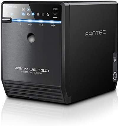 Kietasis diskas FANTEC QB-35US3-6G juodas 4x3,5 SATA HDD USB3.0 eSATA