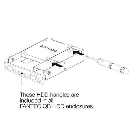Fantec QB-Bracket 25, skirtas 2,5 SSD / HDD