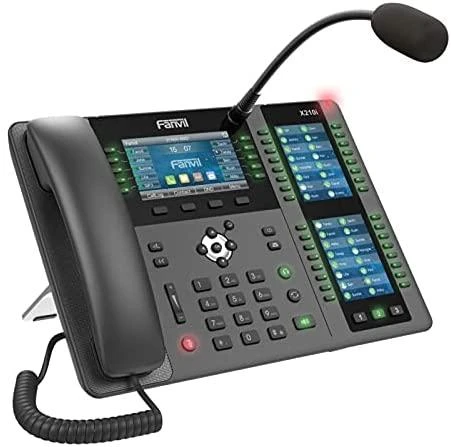 „Fanvil X210i“ | VoIP telefonai | IPV6, HD garsas, „Bluetooth“, RJ45 1000 Mb/s PoE, 3 LCD ekranai