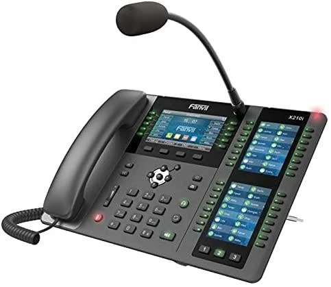 „Fanvil X210i“ | VoIP telefonai | IPV6, HD garsas, „Bluetooth“, RJ45 1000 Mb/s PoE, 3 LCD ekranai