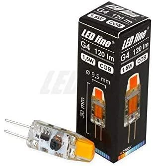 Lemputė LED G4 12V AC/DC 1.5W 120lm LED šiltai balta, LED line