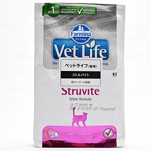 FARMINA VET LIFE - Kačių sausas pašaras STRUVITE 400g
