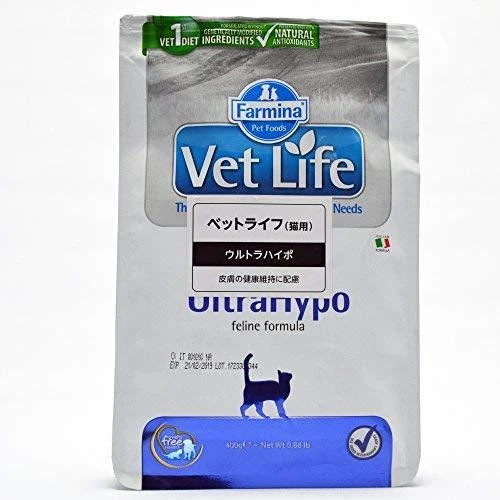 FARMINA VET LIFE - katėms sausas ėdalas ULTRAHYPO 400g
