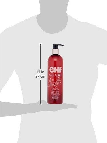 Farouk Systems CHI Rose Hip Oil kondicionierius dažytiems plaukams su erškėtuogių aliejumi, 739 ml