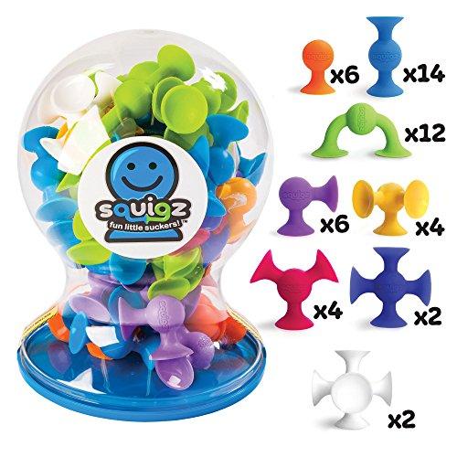 Fat Brain Toys Squigz Deluxe (44vnt) lipšniukai